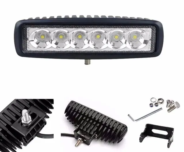 Универсален Лед LED Халоген Фар DRL дневни светлини 12V - 24V за автомобил офроуд бус ван камион