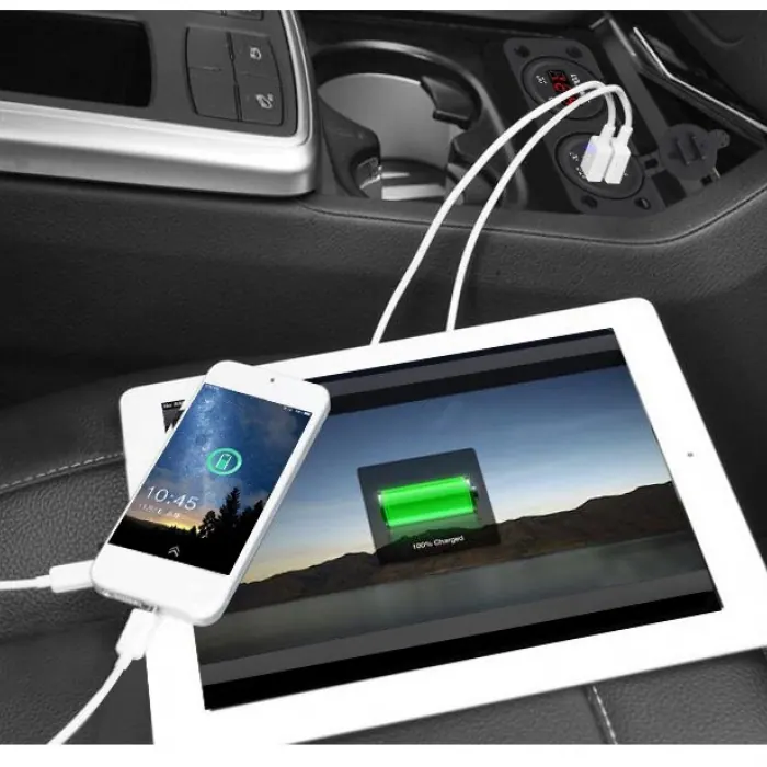 Волтметър с 2 USB порта - 1631