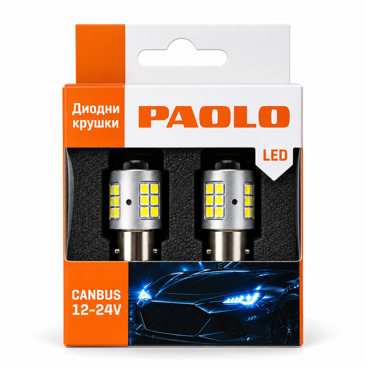 Диодни крушки 1156 24V 2БР/К-Т PG640