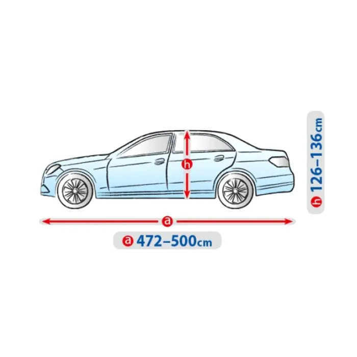 Висококачествено Покривало Kegel серия BASIC GARAGE XL за Седан 472-500 cm