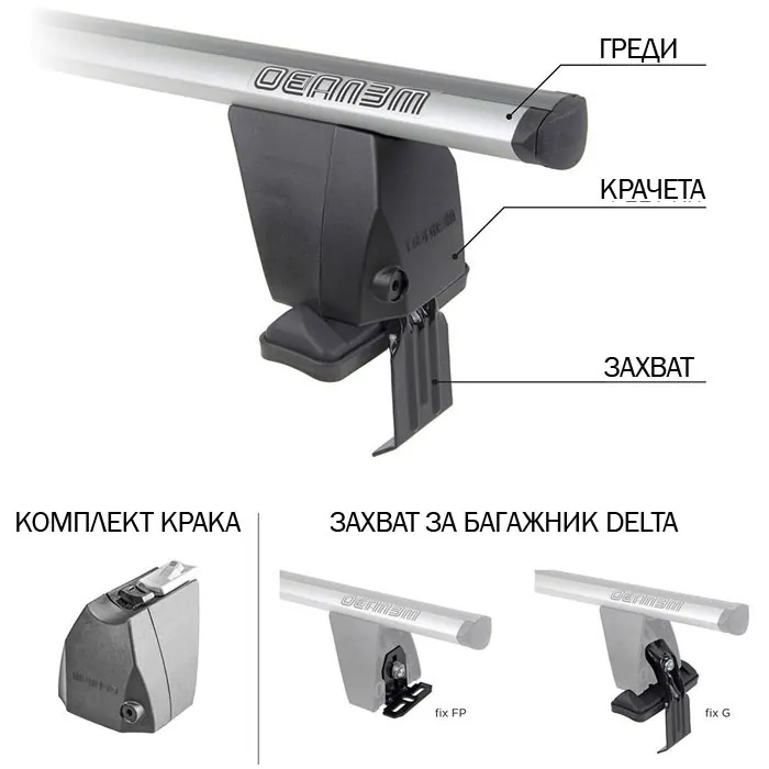 ЗАХВАТ ЗА ТАВАН ДЕЛТА FIX209FP - 1067