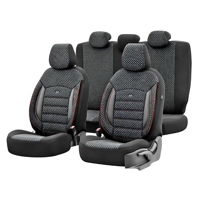Тапицерия за седалки Otom Sport Plus PLS102 (черно/червено)