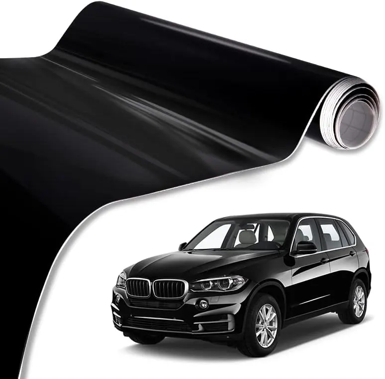 Декоративно автомобилно WRAP фолио 1.52 X 28M черен гланц лъскаво черно