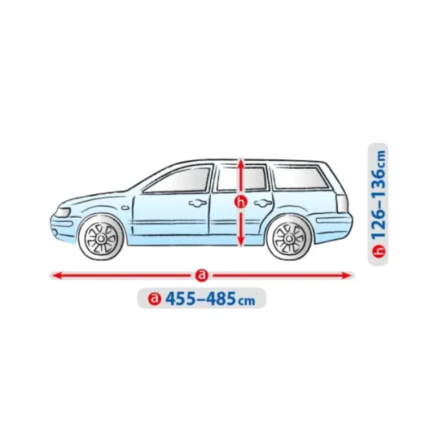 Висококачествено Покривало Kegel серия BASIC GARAGE XL за Комби/Хечбек 455-480 cm