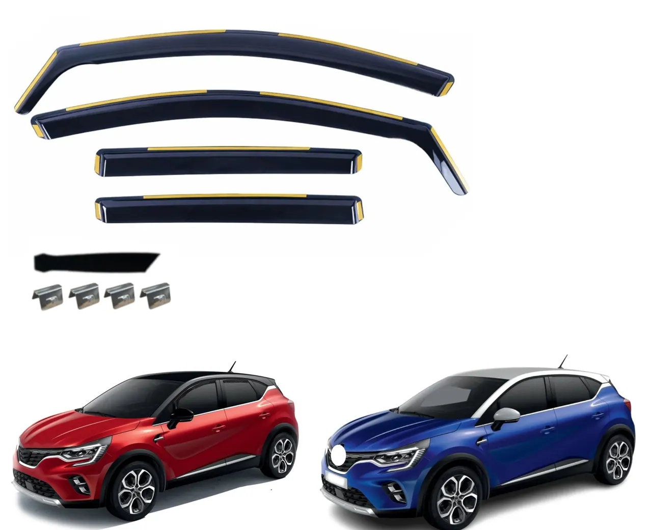 Комплект от 4бр. ветробрани за Renault Captur II 2019 г. + / Mitsubishi ASX II 2023 г. +