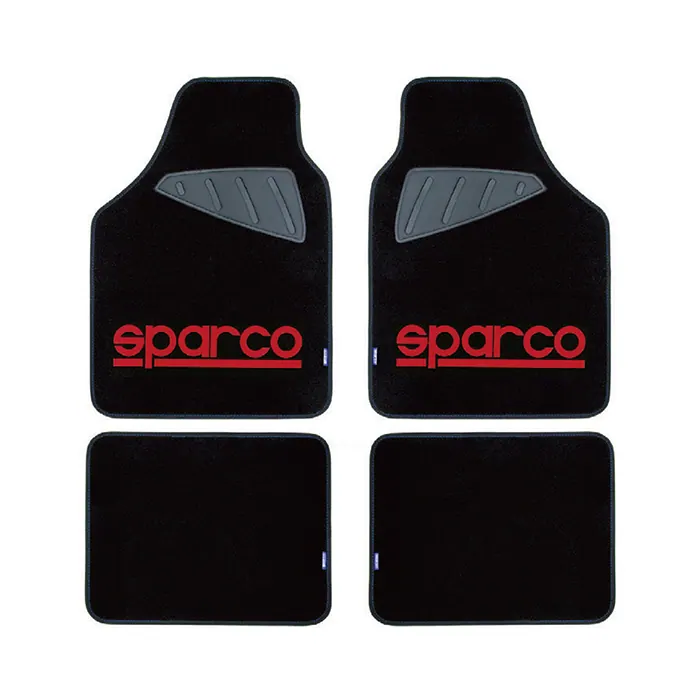 Стелки мокет SPC1903A Sparco Черни-Червени 4БР/К-Т
