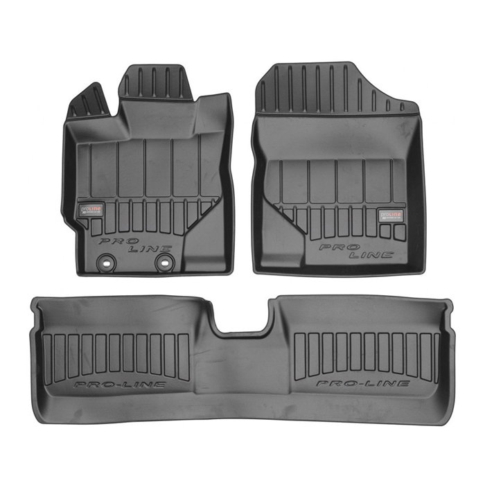 Гумени стелки Frogum Proline 3D съвместими с TOYOTA YARIS (2011-2019) не пасват на Хибрид - 3 ЧАСТИ