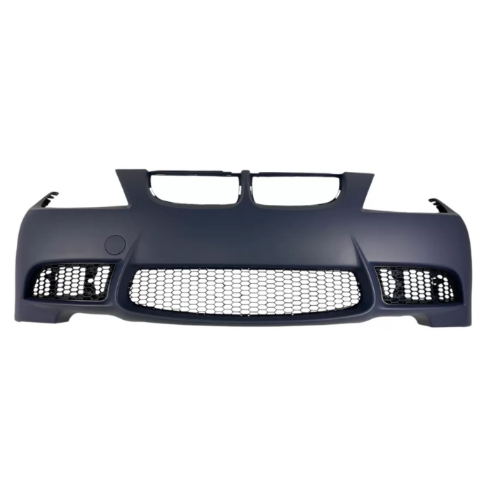 Предна броня за BMW E90 / E91 (2005-2008) - M3 дизайн без отвори за халогени, без отвори за пръскалки, с и без парктроник грундирана