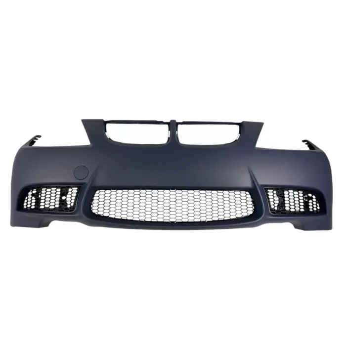 Предна броня за BMW E90 / E91 (2005-2008) - M3 дизайн без отвори за халогени, без отвори за пръскалки, с и без парктроник грундирана